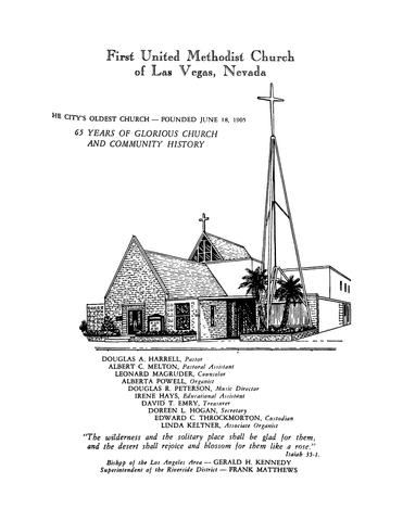 LAS VEGAS, NV: First United Methodist Church of Las Vegas, Nevada (Softcover)