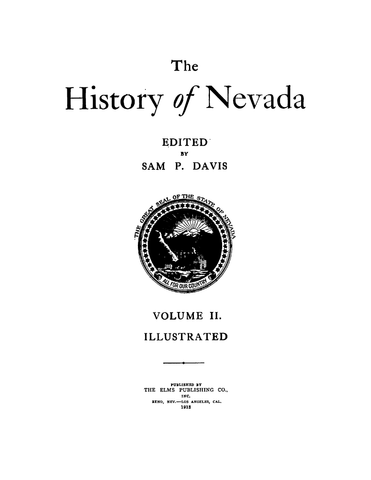 NV: The History of Nevada Illustrated, Volume II (Hardcover)