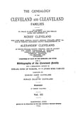 CLEVELAND: Genealogy of the Cleveland-Cleaveland families.  An attempt to trace, in both the male and female lines, the posterity of Moses Cleveland