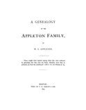 APPLETON Family Genealogy