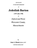 BARTON: Descendants to the Tenth Generation of Jedediah Barton